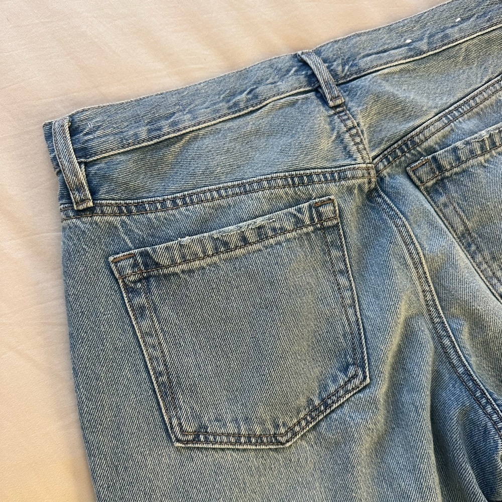 Garage Denim Low Rise Baggy Jeans Light Wash, Size 7 / 28 - Picture 9 of 11